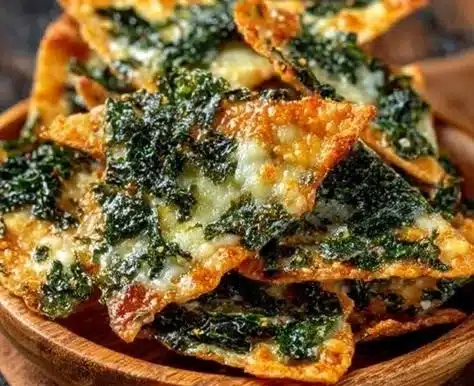 Mediterranean Spinach and Feta Crisps