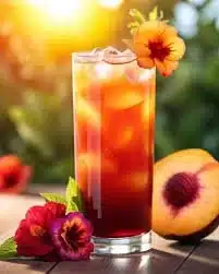 Peach Hibiscus Sunset Tea Recipe for a Refreshing Summer Sip