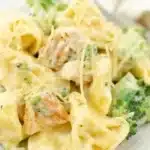 Plate of real Italian pasta made simple with fresh ingredients