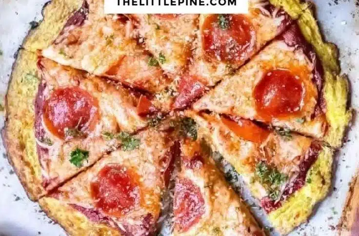 Delicious Spaghetti Squash Pizza served with fresh toppings