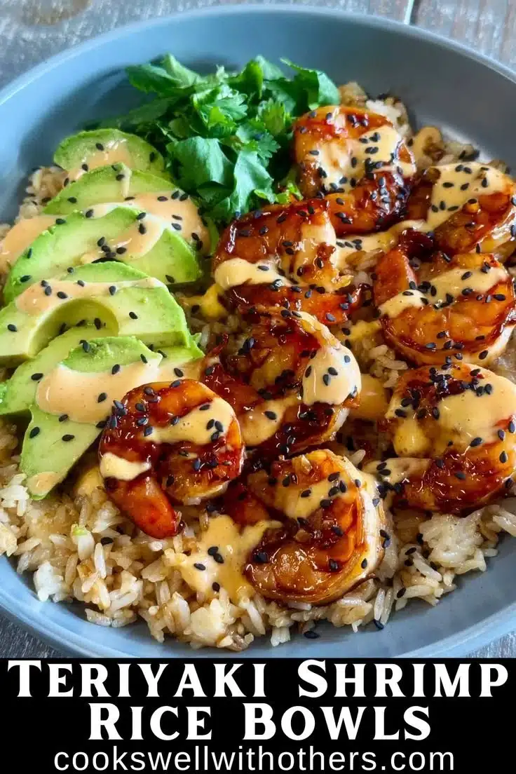 Teriyaki Shrimp Rice Bowls