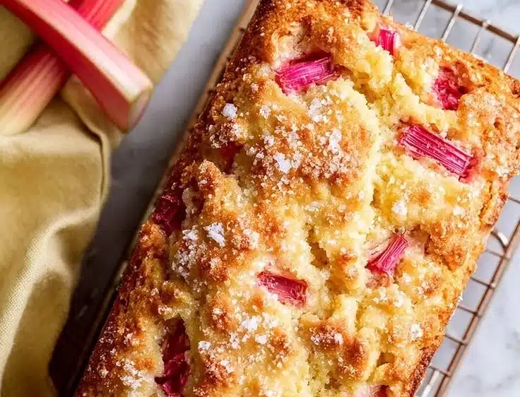 Zesty Lemon Rhubarb Bread