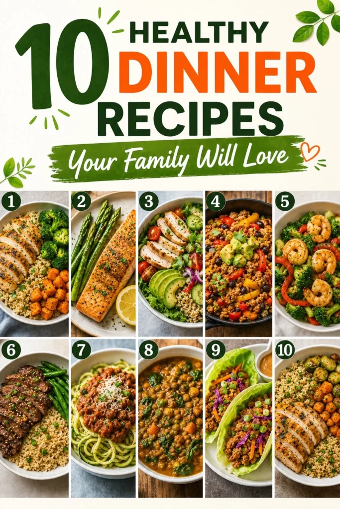 Kids enjoying healthy dinner recipes together at the dining table.