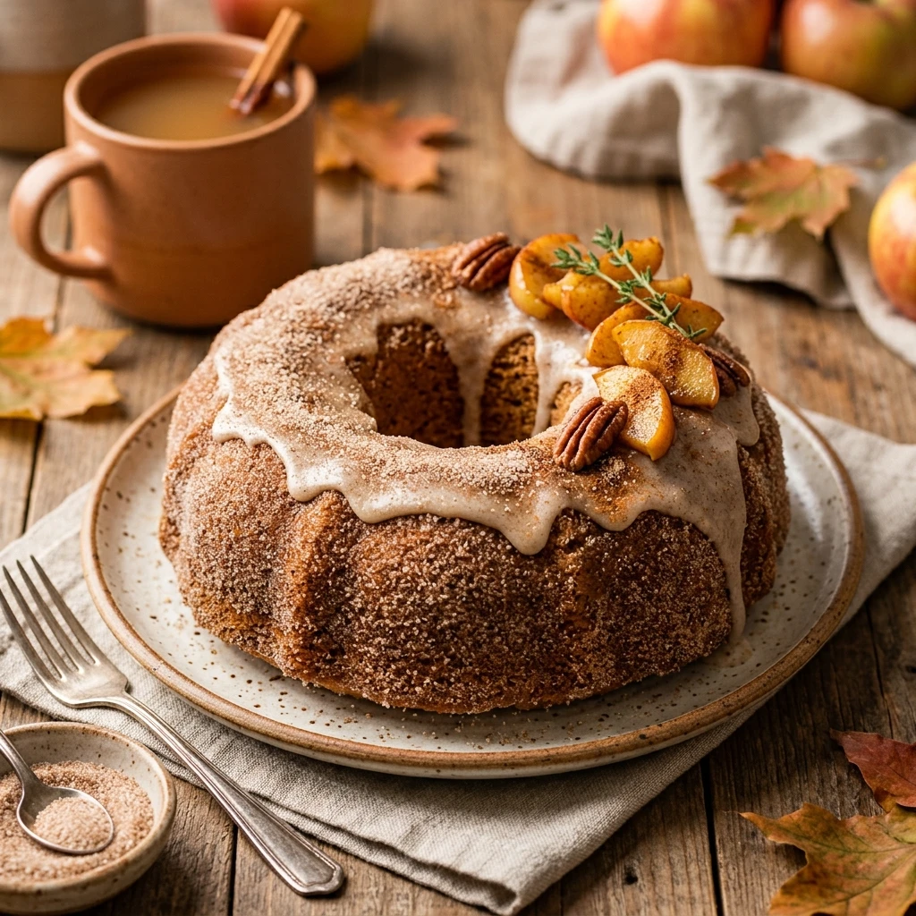 apple cider donut cake