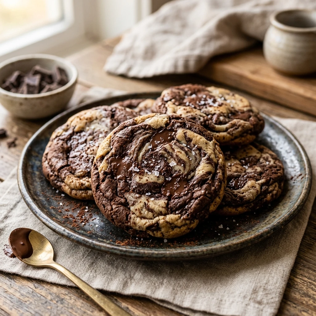 Brownie Swirl Cookies