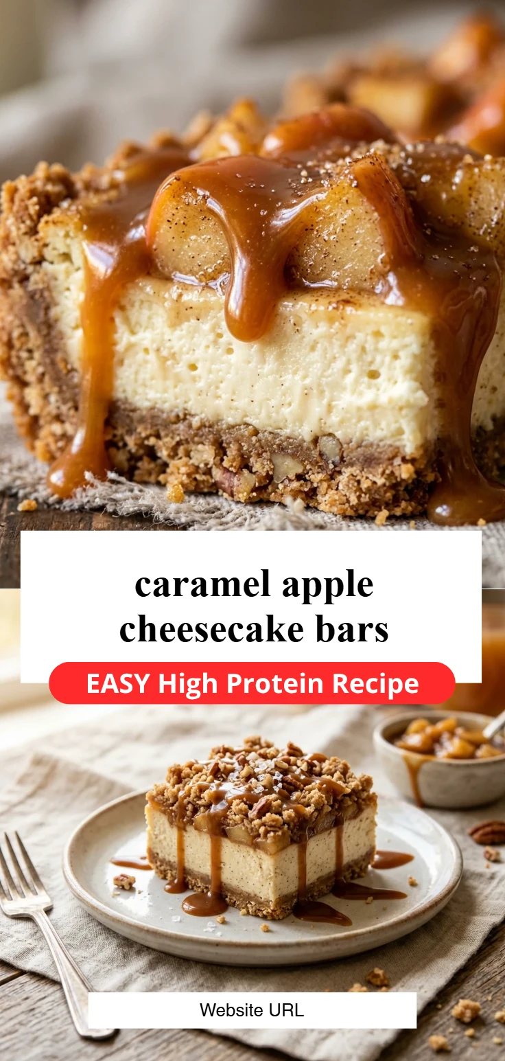 caramel apple cheesecake bars