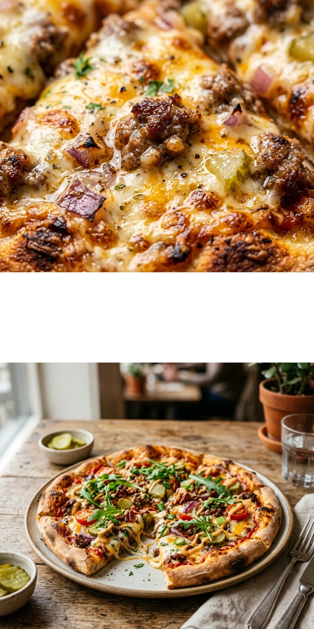 Cheeseburger Pizza