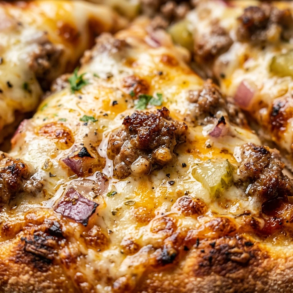 Cheeseburger Pizza