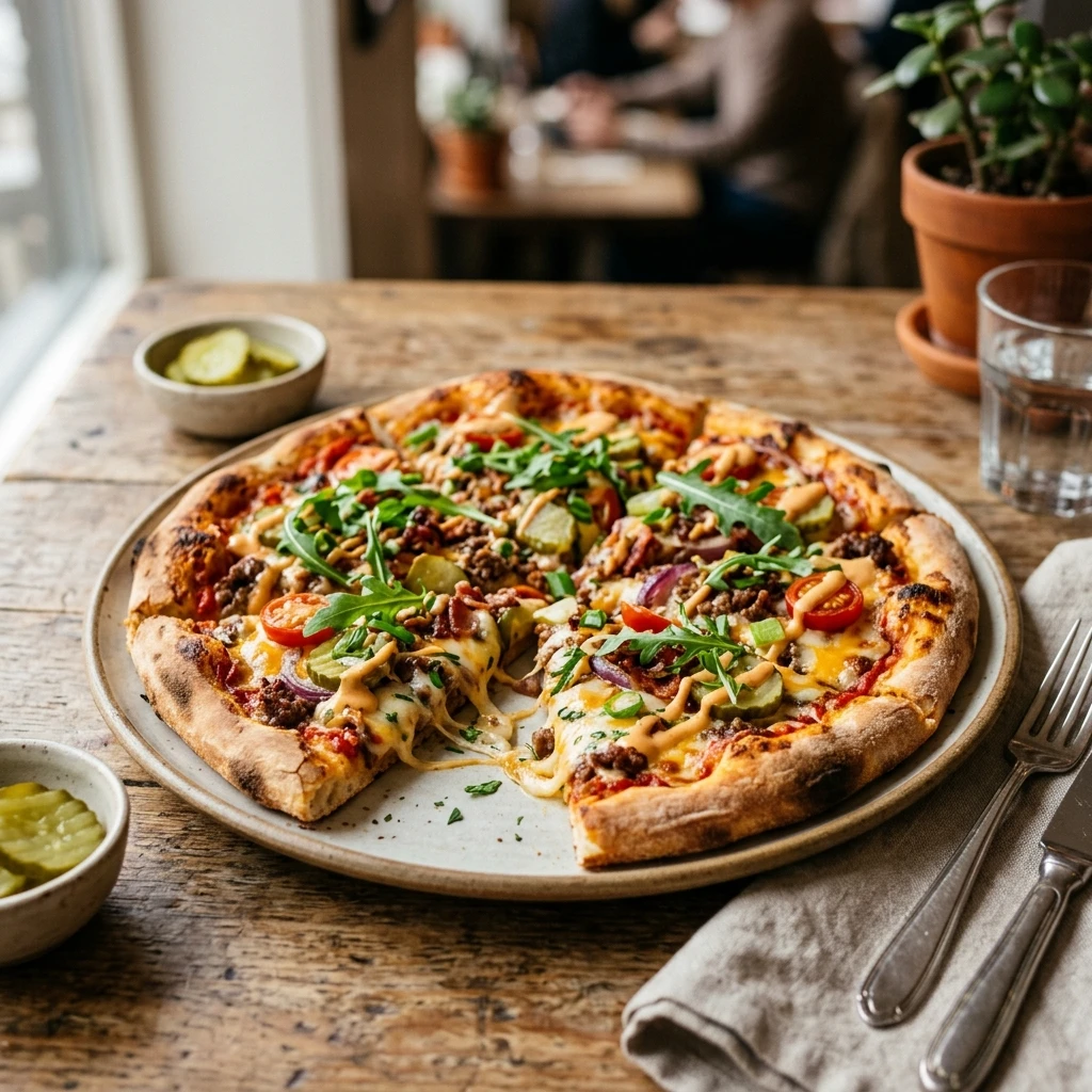 Cheeseburger Pizza
