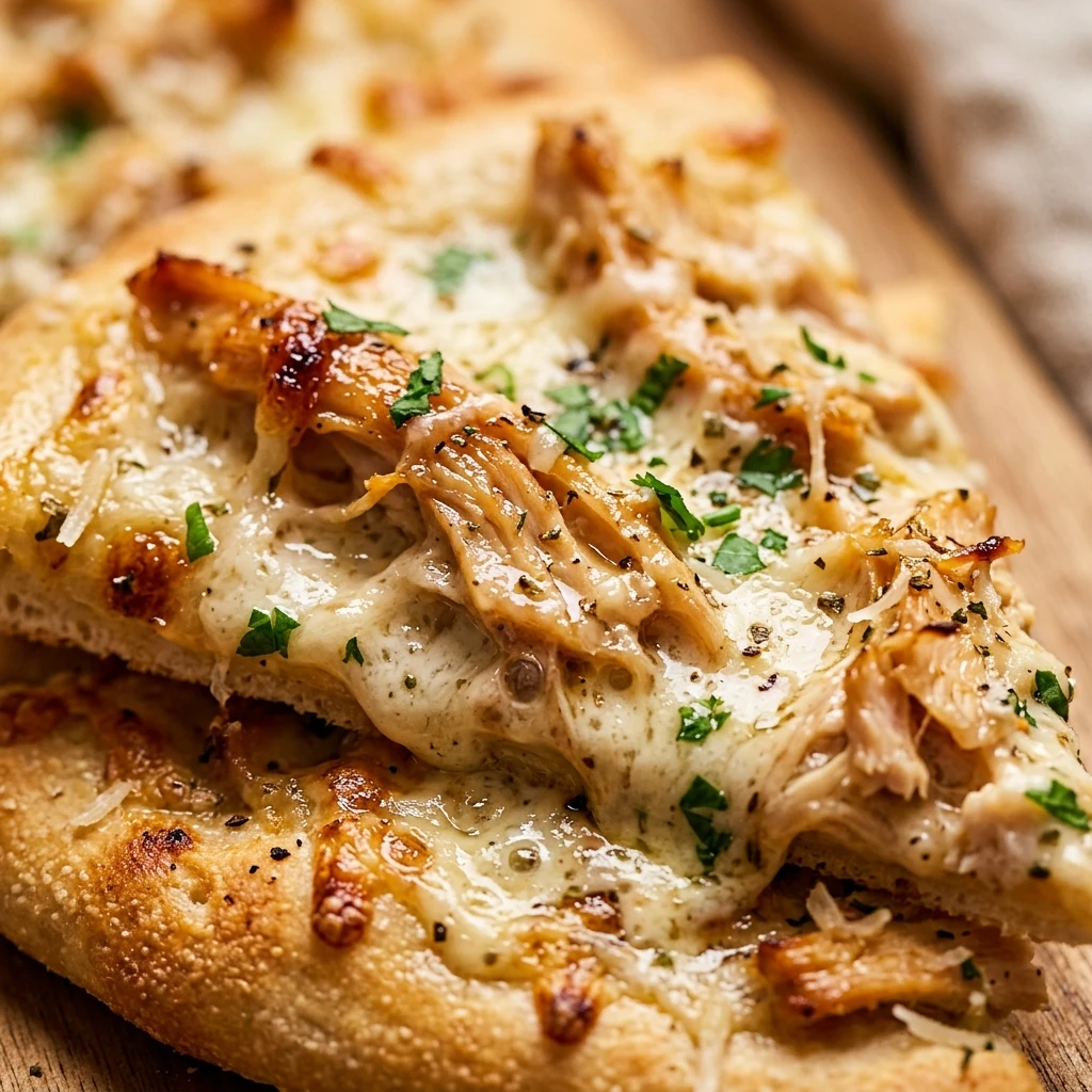 Chicken Alfredo Pizza