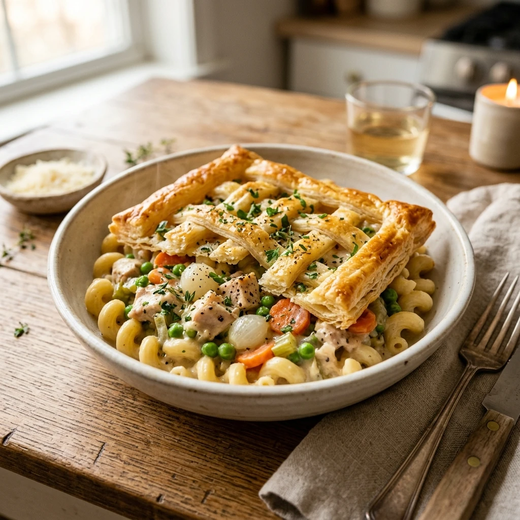 chicken pot pie pasta
