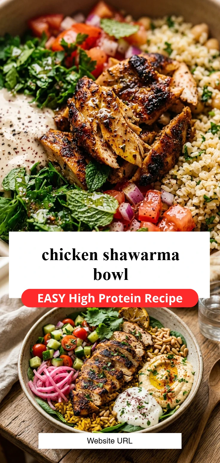 chicken shawarma bowl