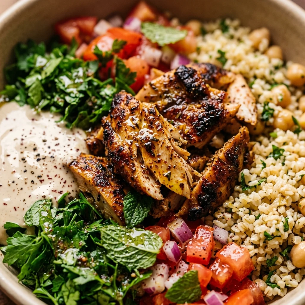 chicken shawarma bowl