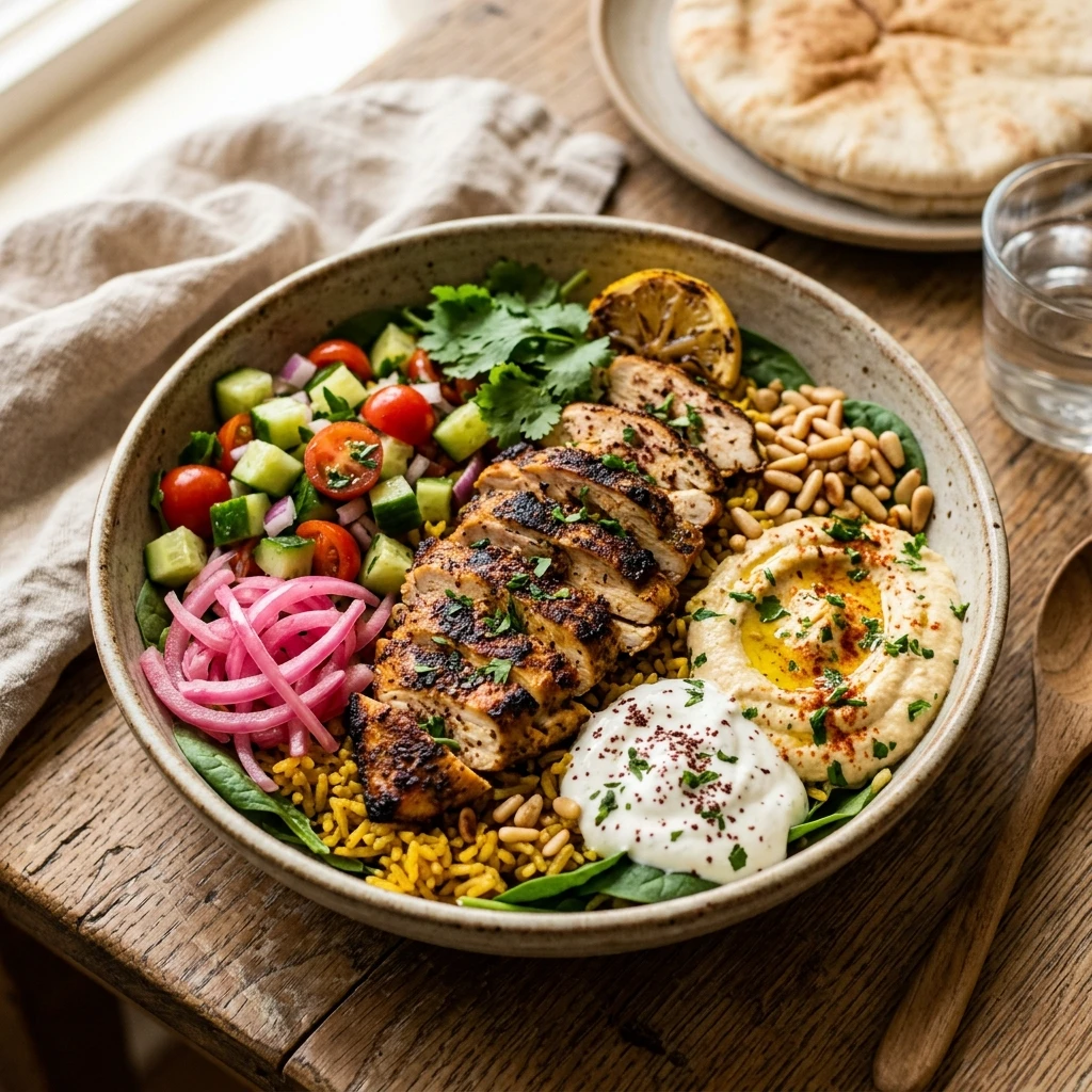 chicken shawarma bowl