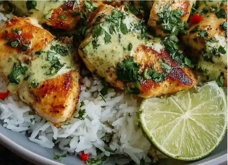 Cilantro Lime Chicken with Avocado