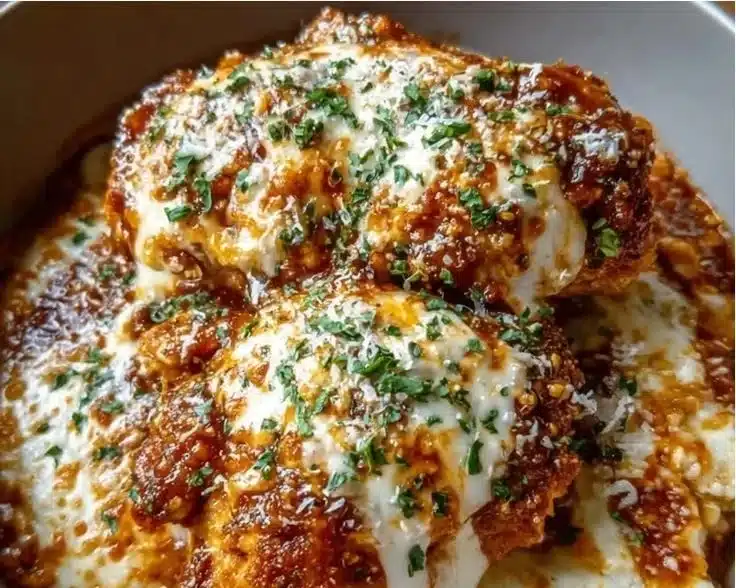 Cottage Cheese Chicken Parmesan Bowl