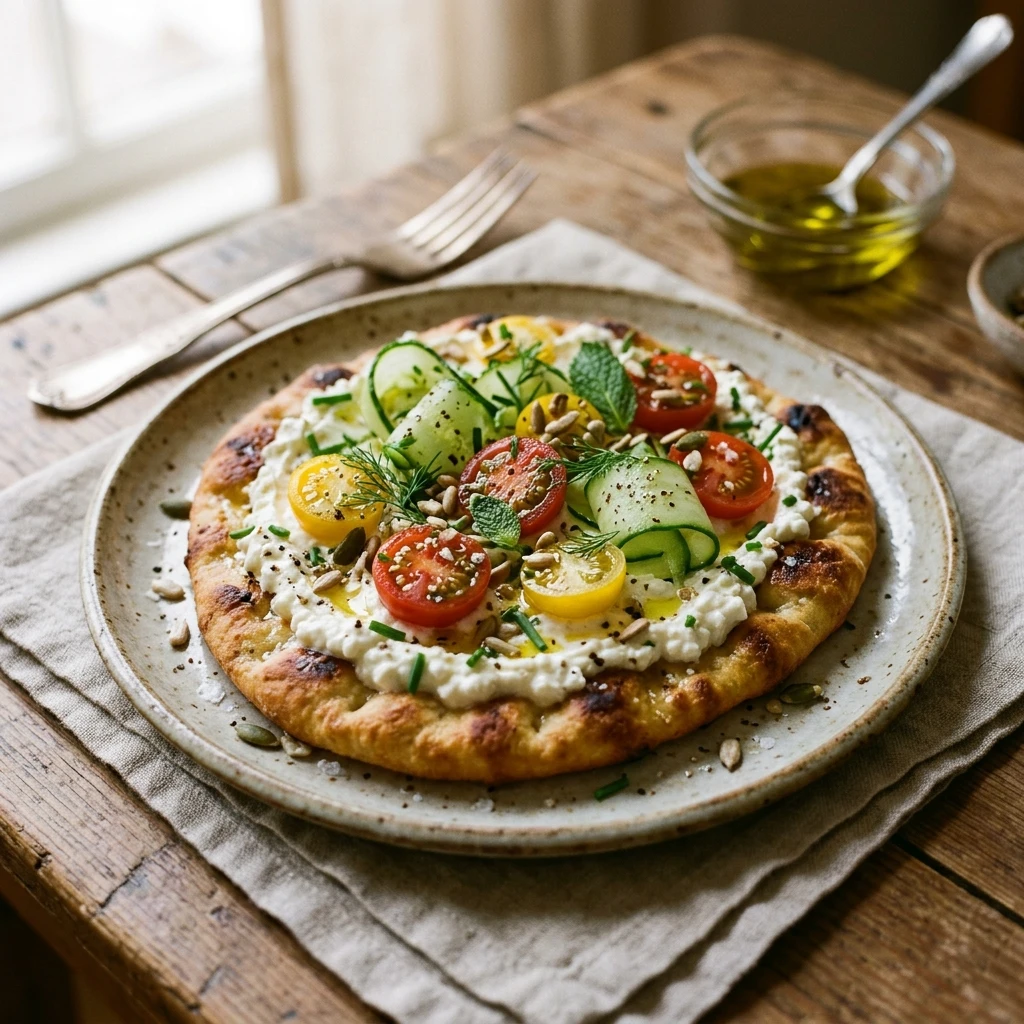 cottage cheese flatbread