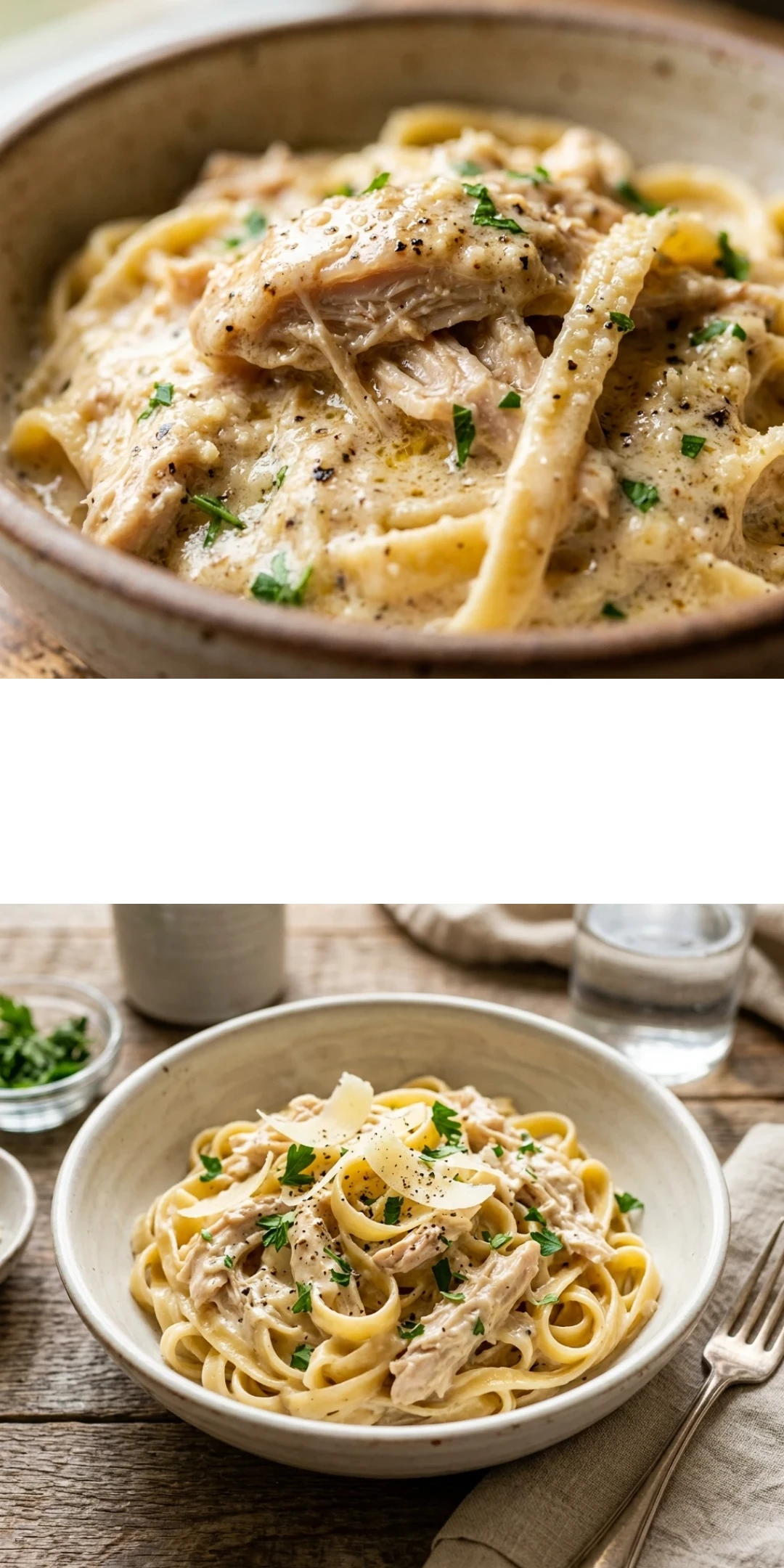 Crockpot Chicken Alfredo