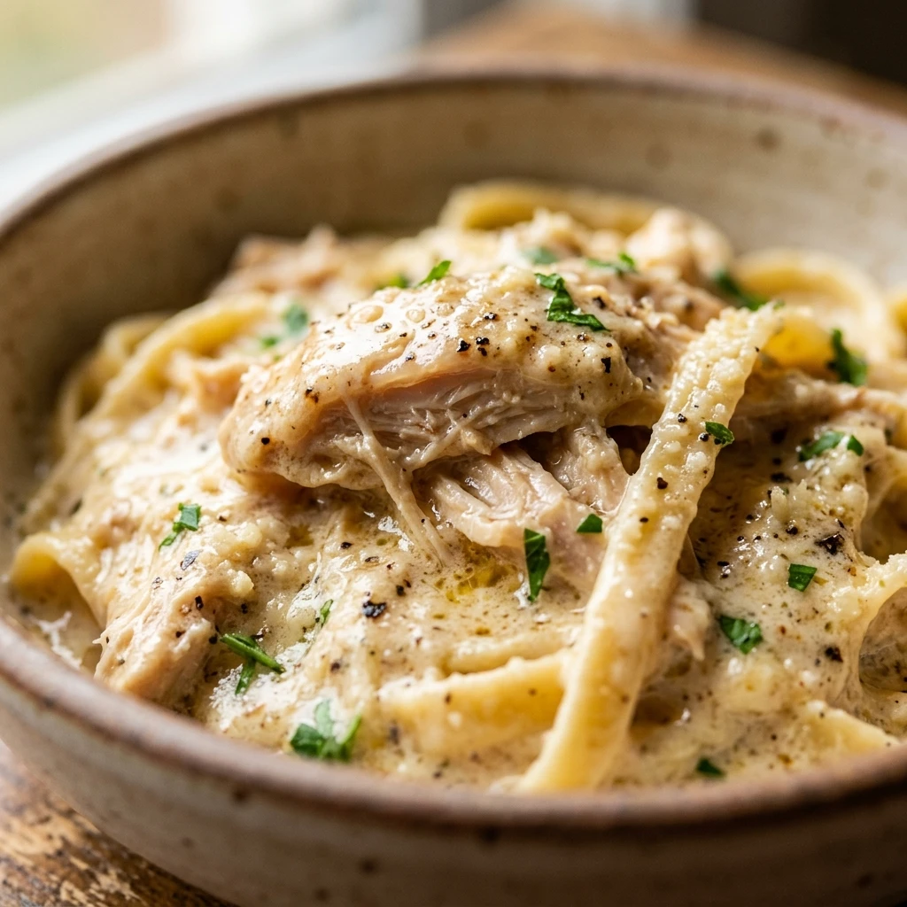 Crockpot Chicken Alfredo