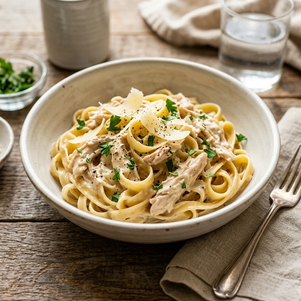 Crockpot Chicken Alfredo