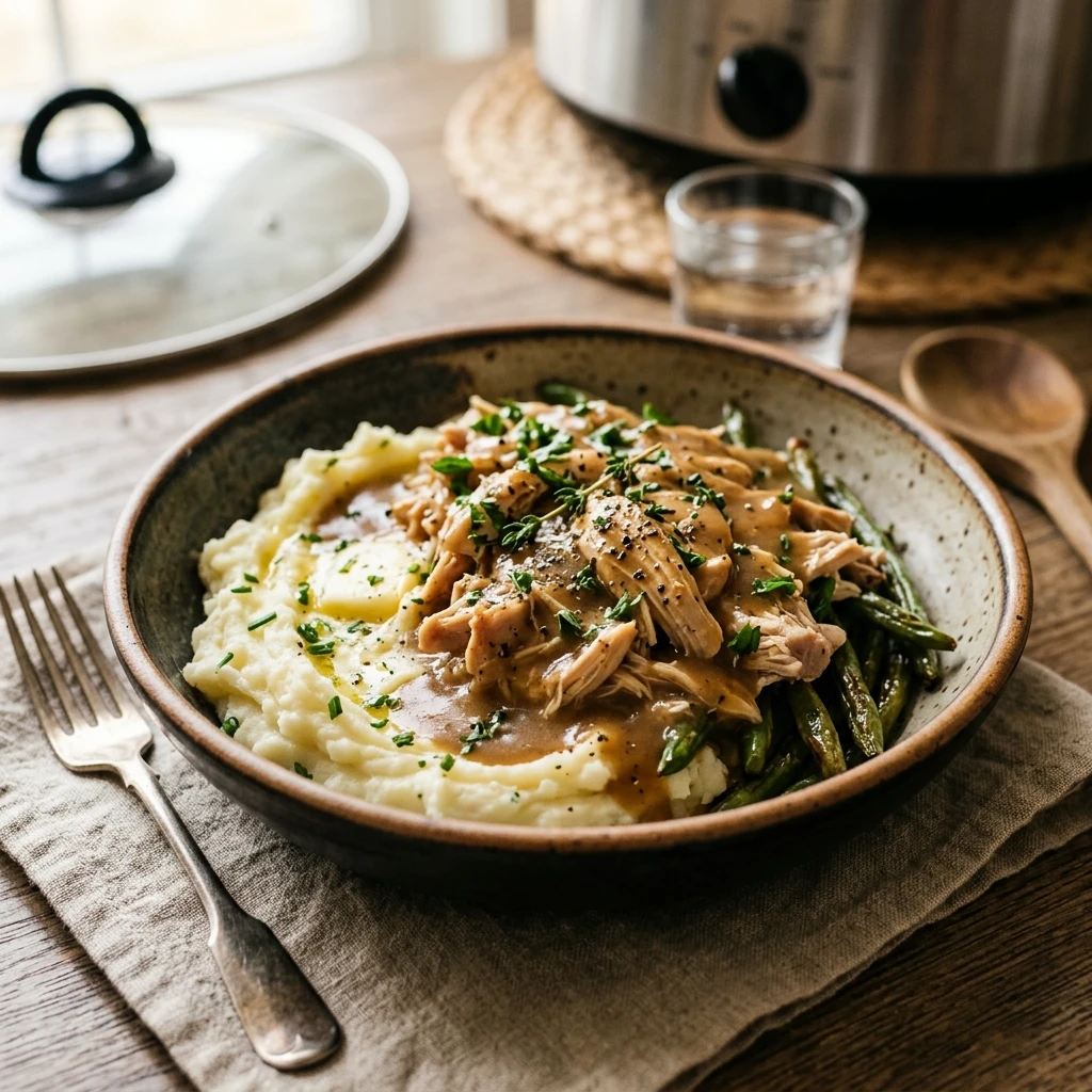 crockpot chicken and gravy