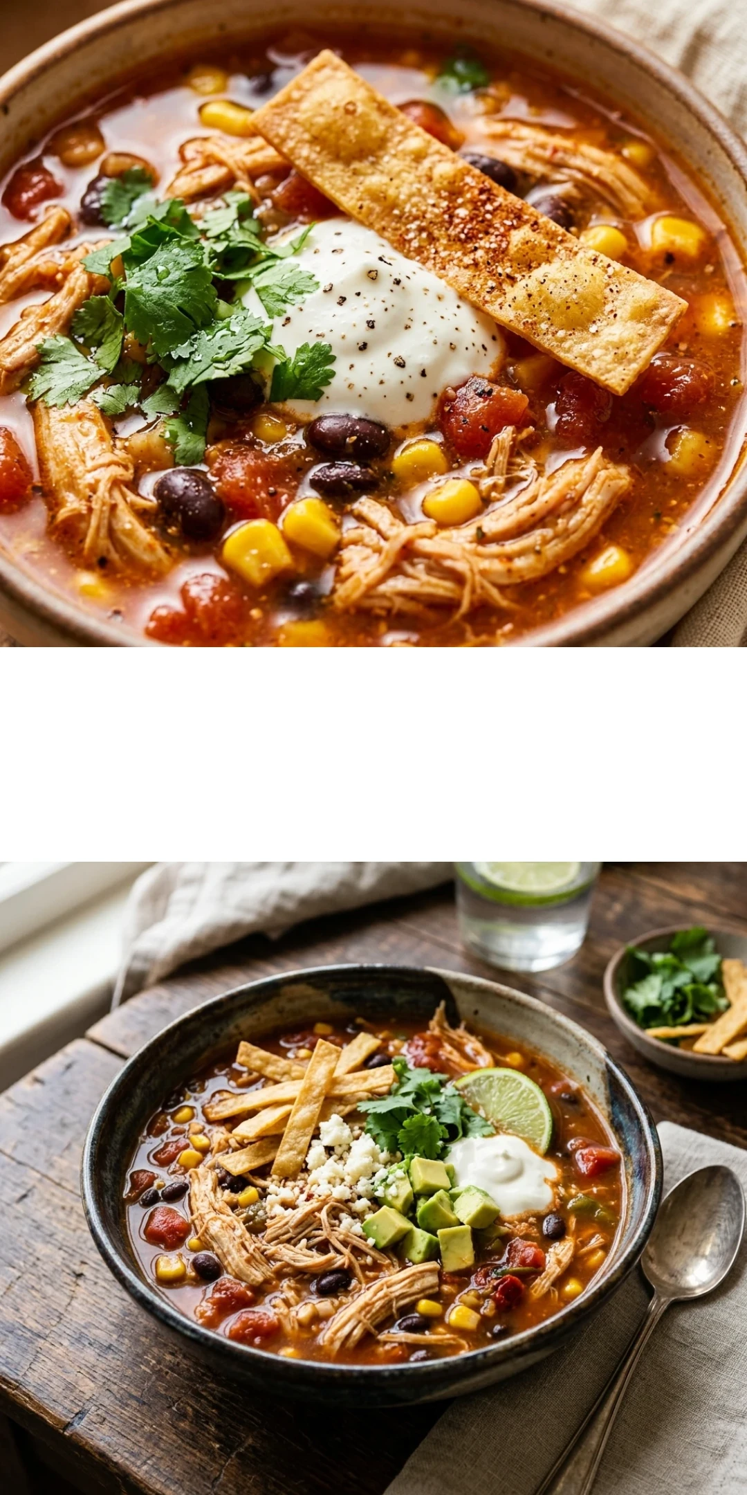 Crockpot Chicken Tortilla Soup