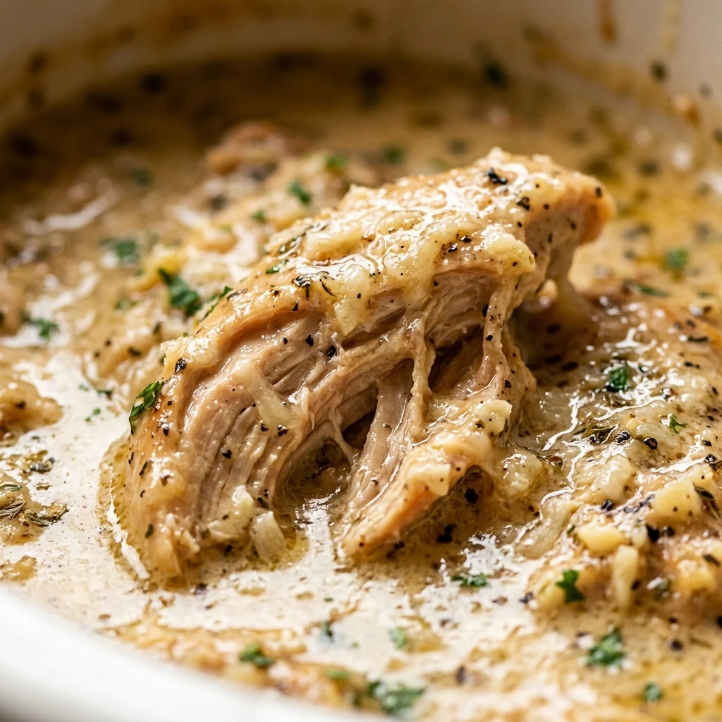 Crockpot Creamy Garlic Parmesan Chicken