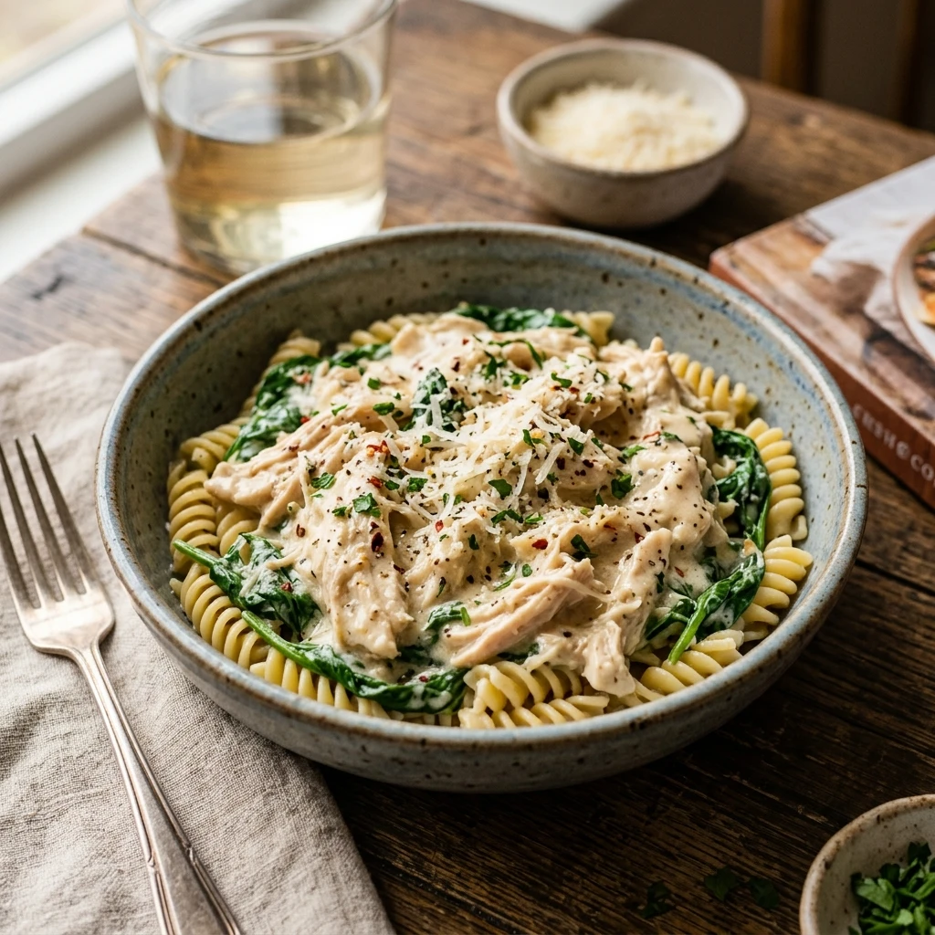 Crockpot Creamy Garlic Parmesan Chicken