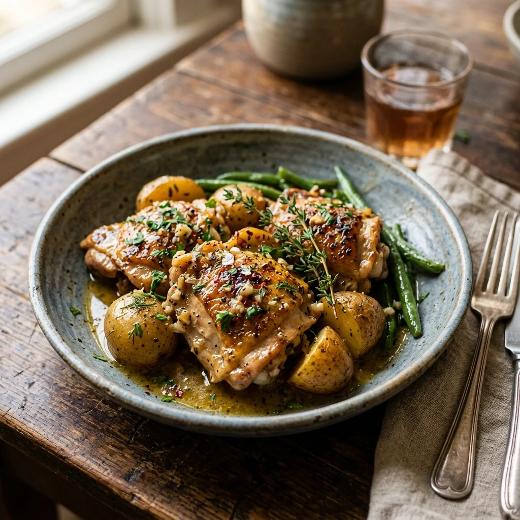 Crockpot Garlic Butter Chicken