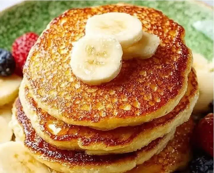Fluffy Cottage Cheese Pancakes