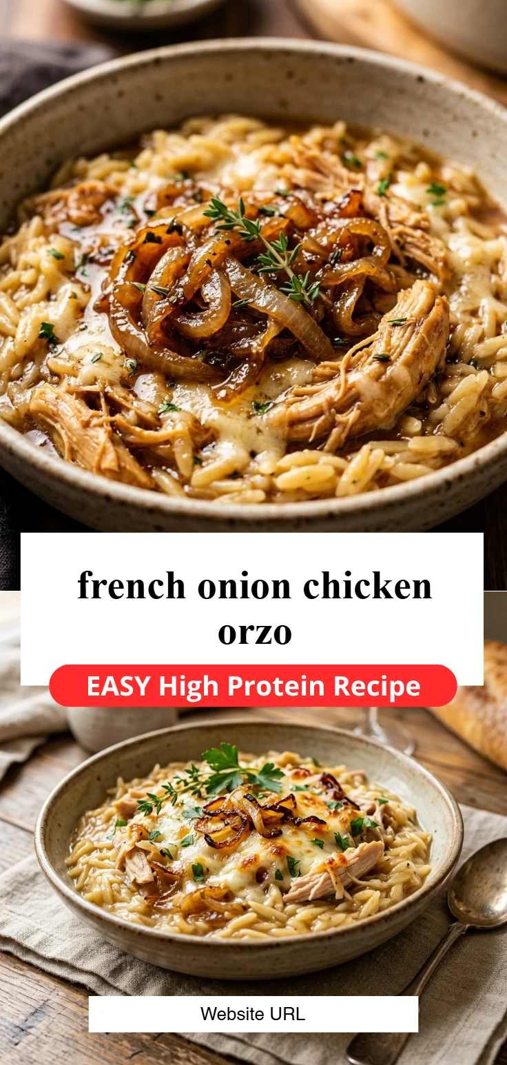 french onion chicken orzo