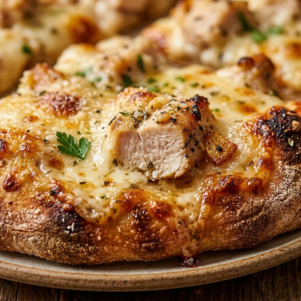 Garlic Parmesan Chicken Pizza