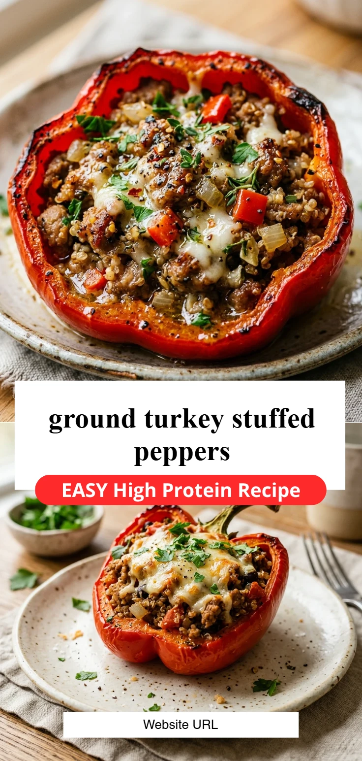 ground turkey stuffed peppers