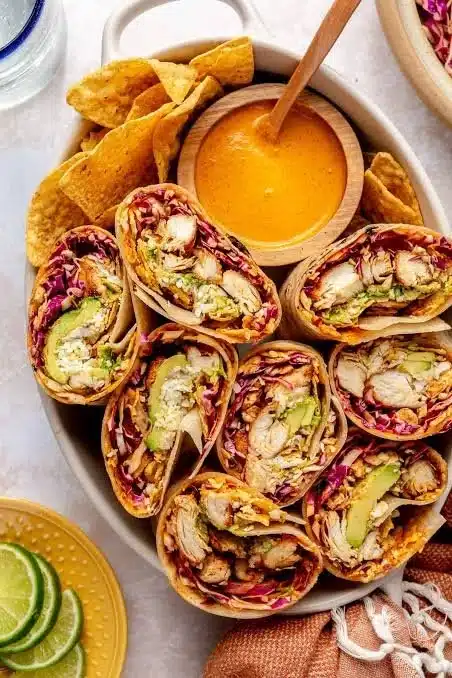 High Protein Chicken Wrap