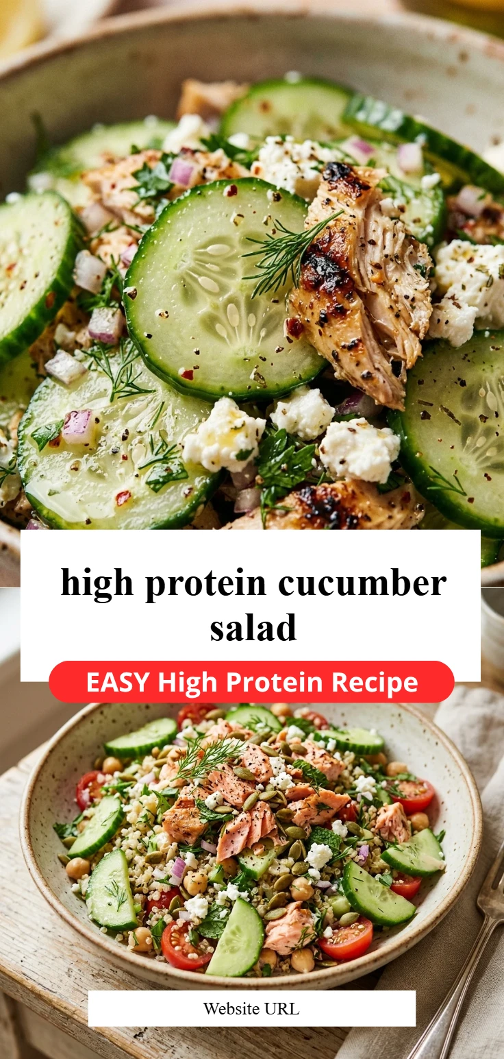 high protein cucumber salad