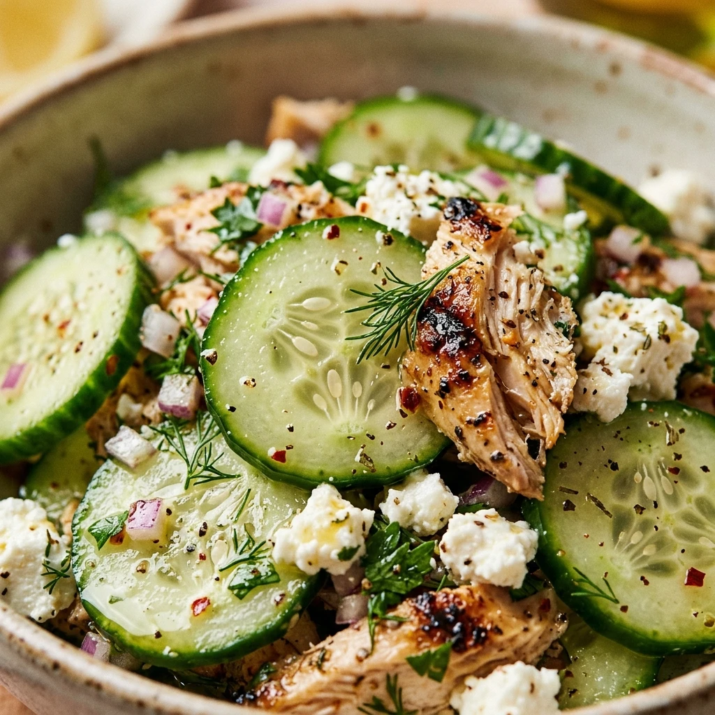 high protein cucumber salad