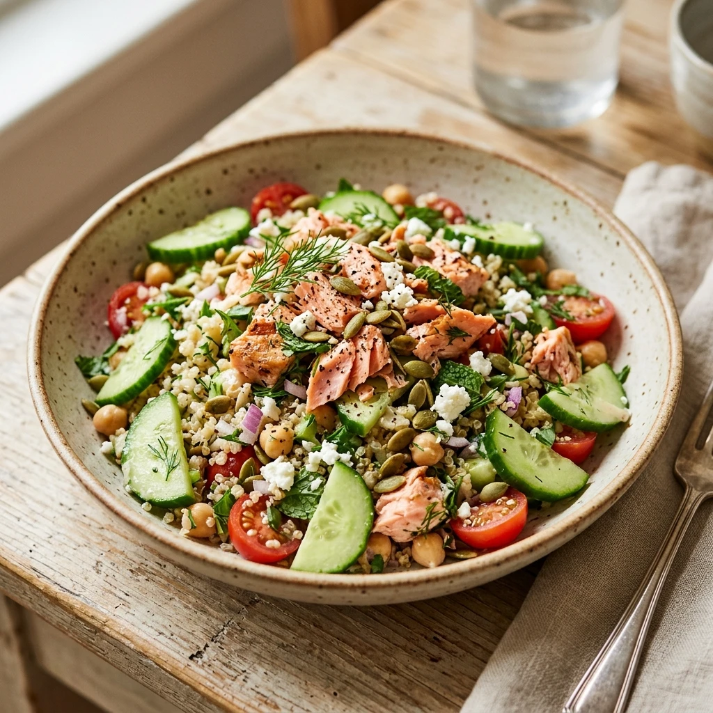 high protein cucumber salad
