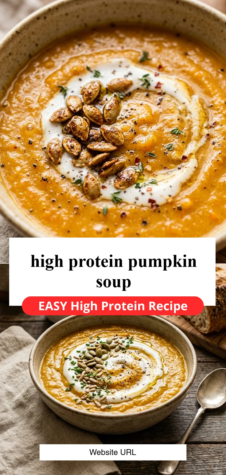 high protein pumpkin soup