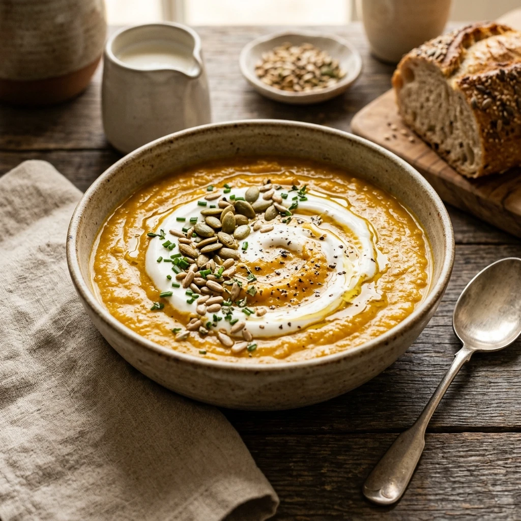 high protein pumpkin soup