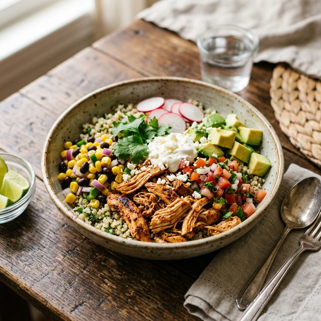 Loaded Chicken Taco Bowls