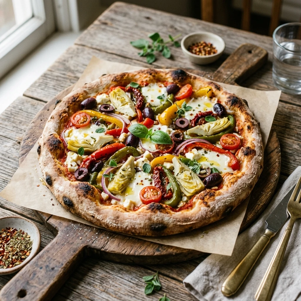 Mediterranean Veggie Pizza