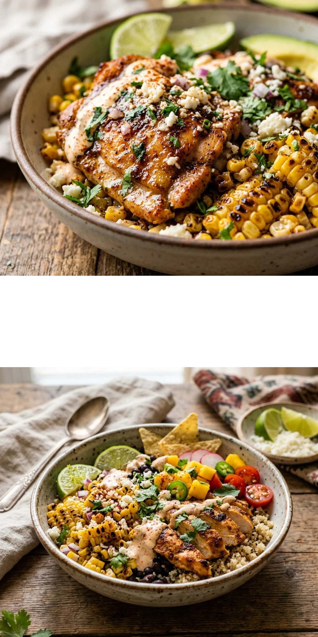 Mexican Street Corn Chicken Bowl