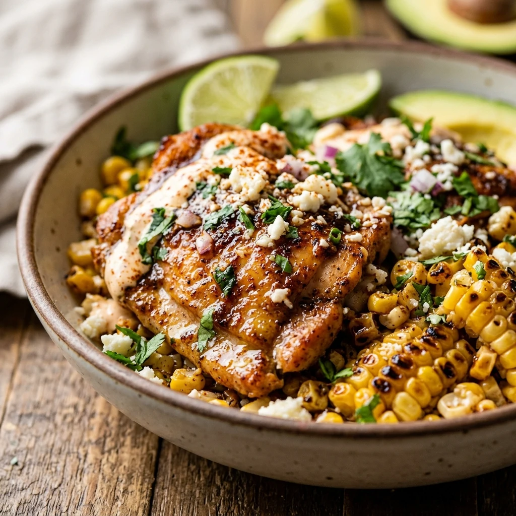 Mexican Street Corn Chicken Bowl