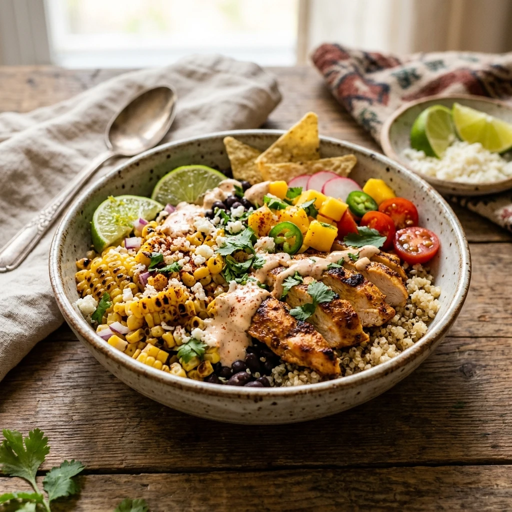 Mexican Street Corn Chicken Bowl