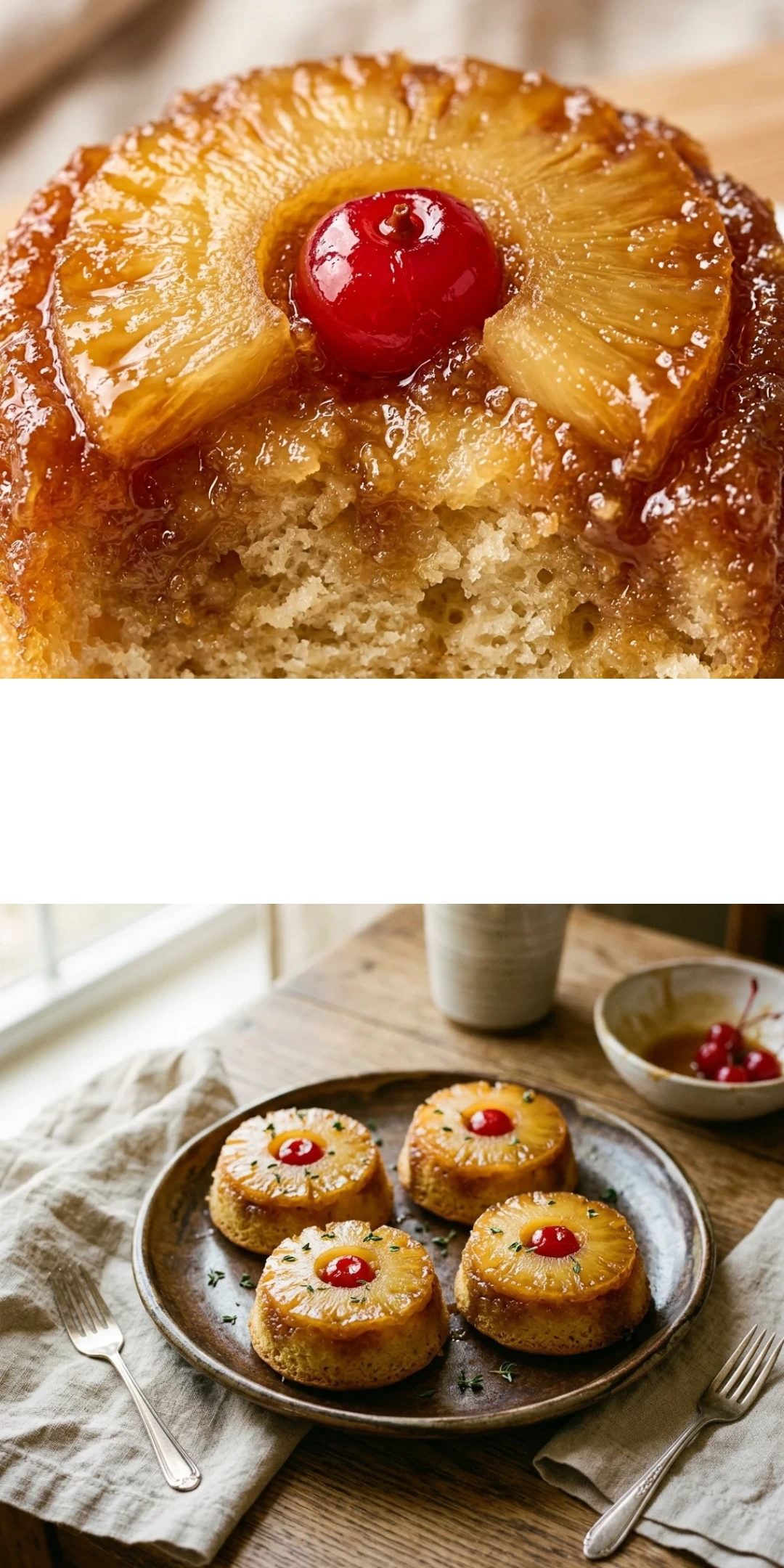 Mini Pineapple Upside Down Cakes