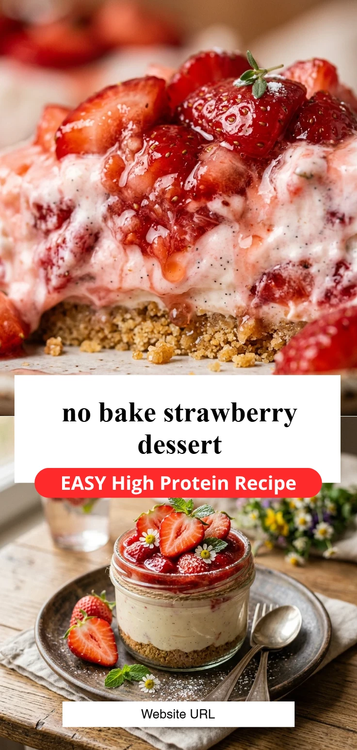 no bake strawberry dessert