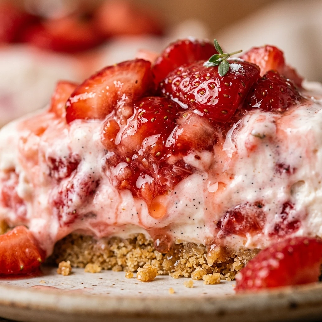 no bake strawberry dessert