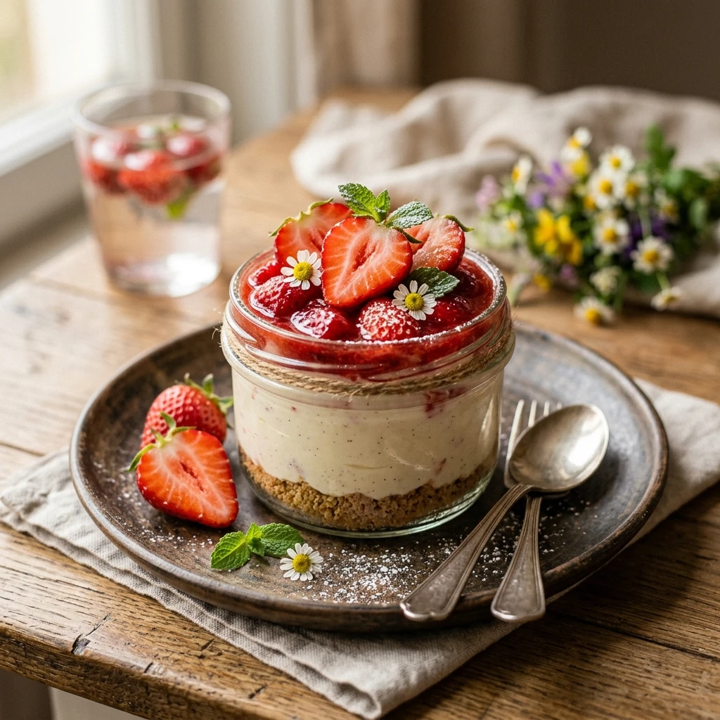 no bake strawberry dessert