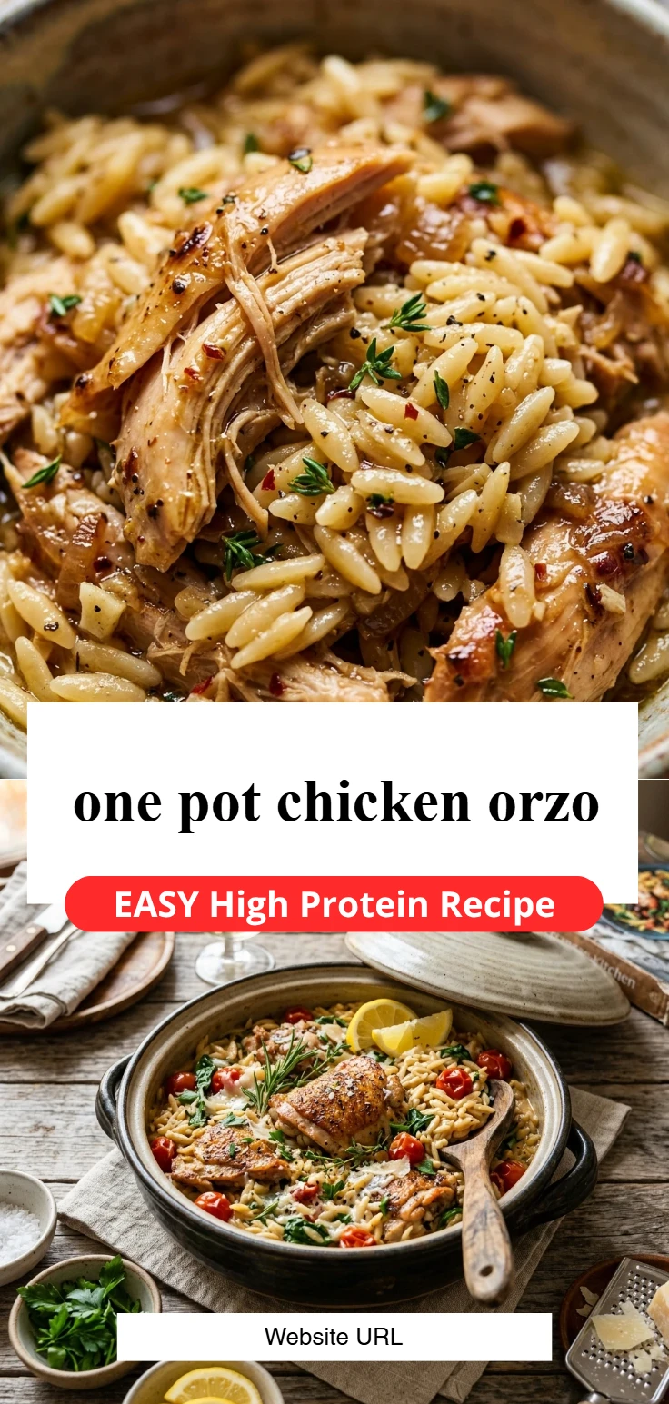one pot chicken orzo