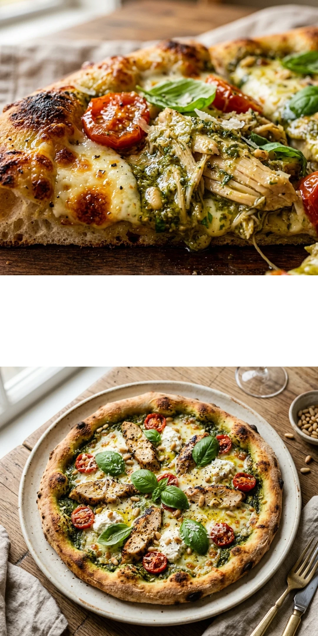 Pesto Chicken Pizza